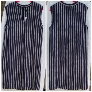 Ann Taylor sleeveless striped dress